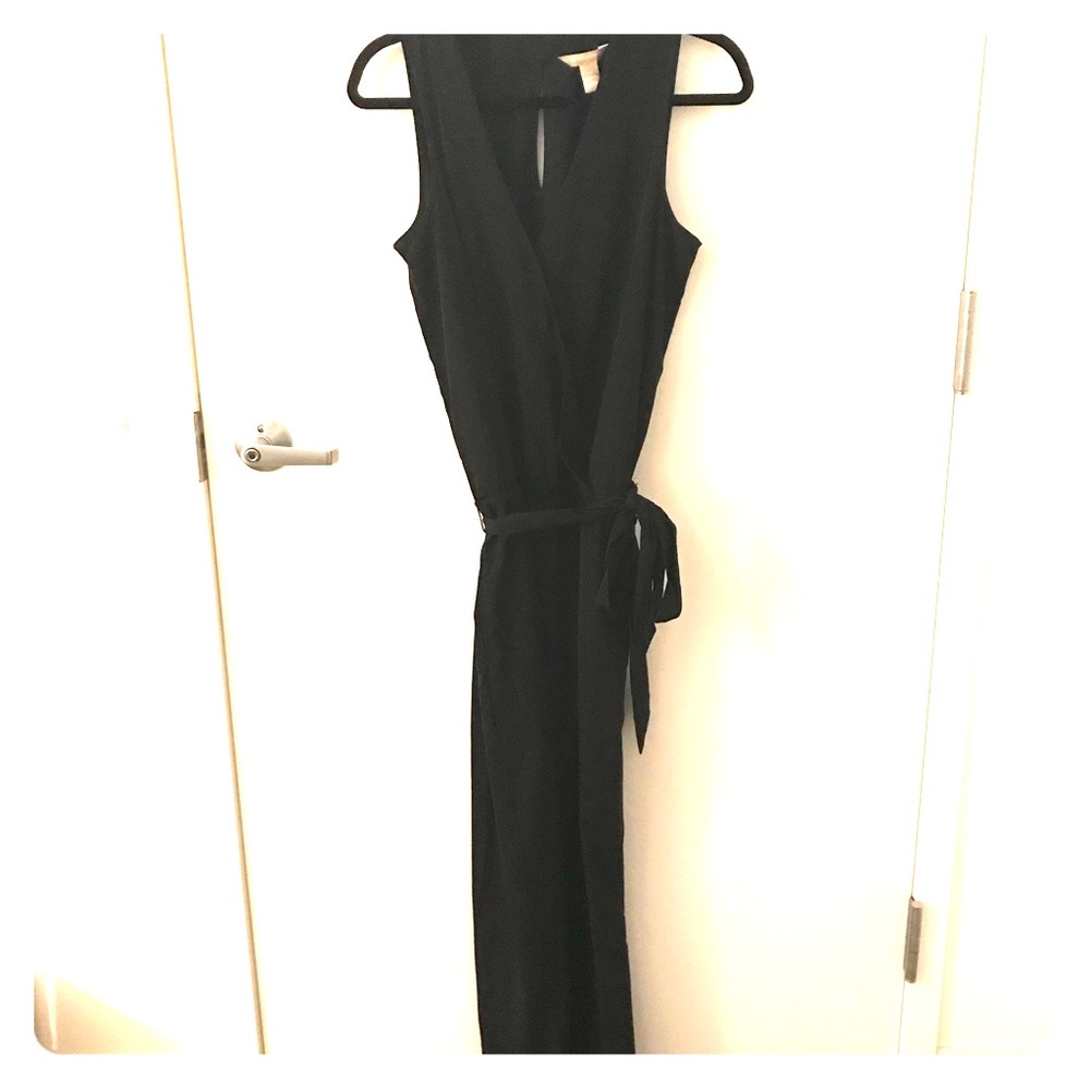 Classic Silk Black Jumpsuit
